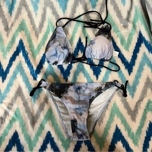 Fashion nova marble bikini size large